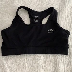 Black Umbro sports bra